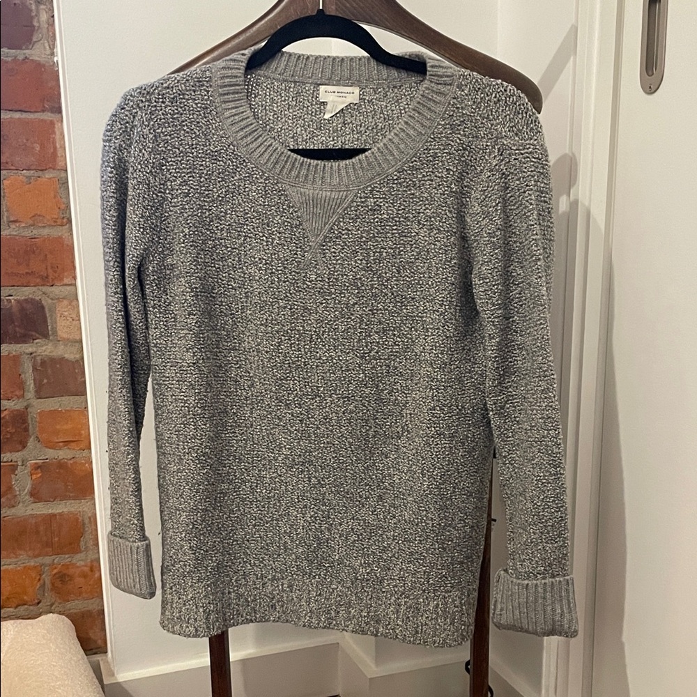 Club Monaco Gray Crew Neck Sweater